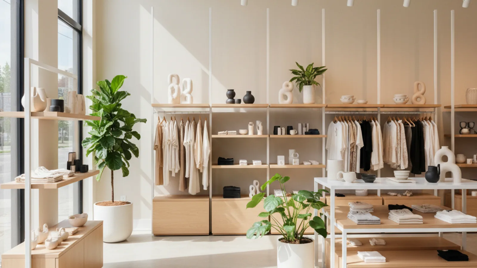 Vitrine d'un commerce de détail à Québec entretenue par Netteo